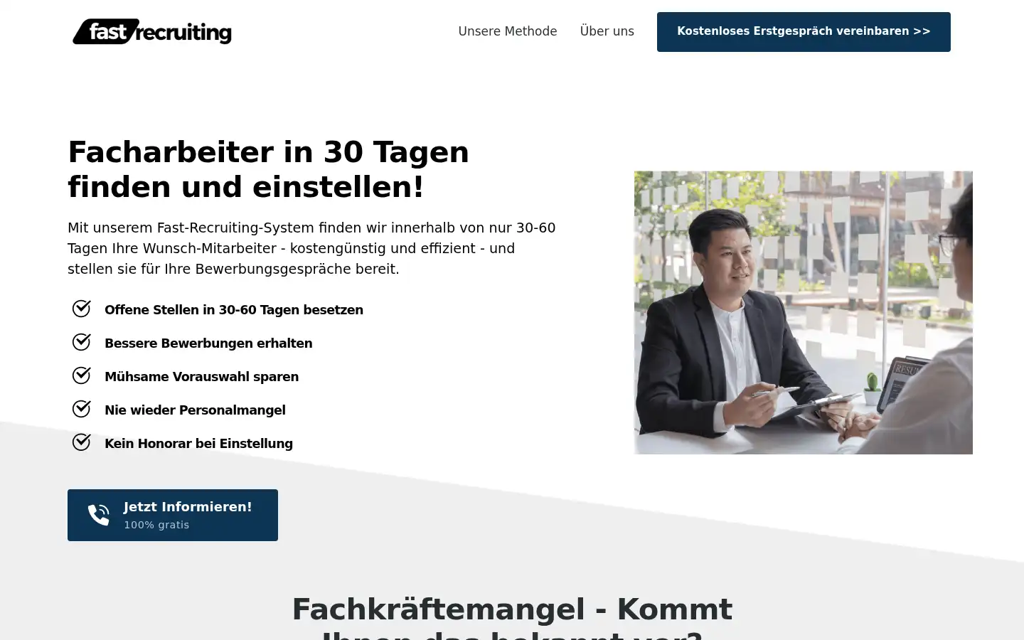 Screenshot of fast-recruiting.com