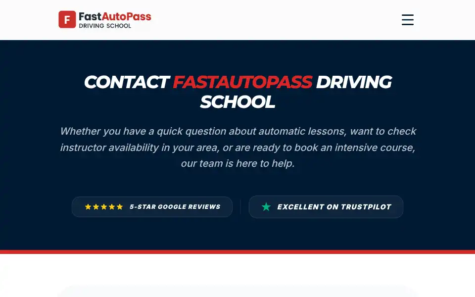Screenshot of fastautopass.co.uk