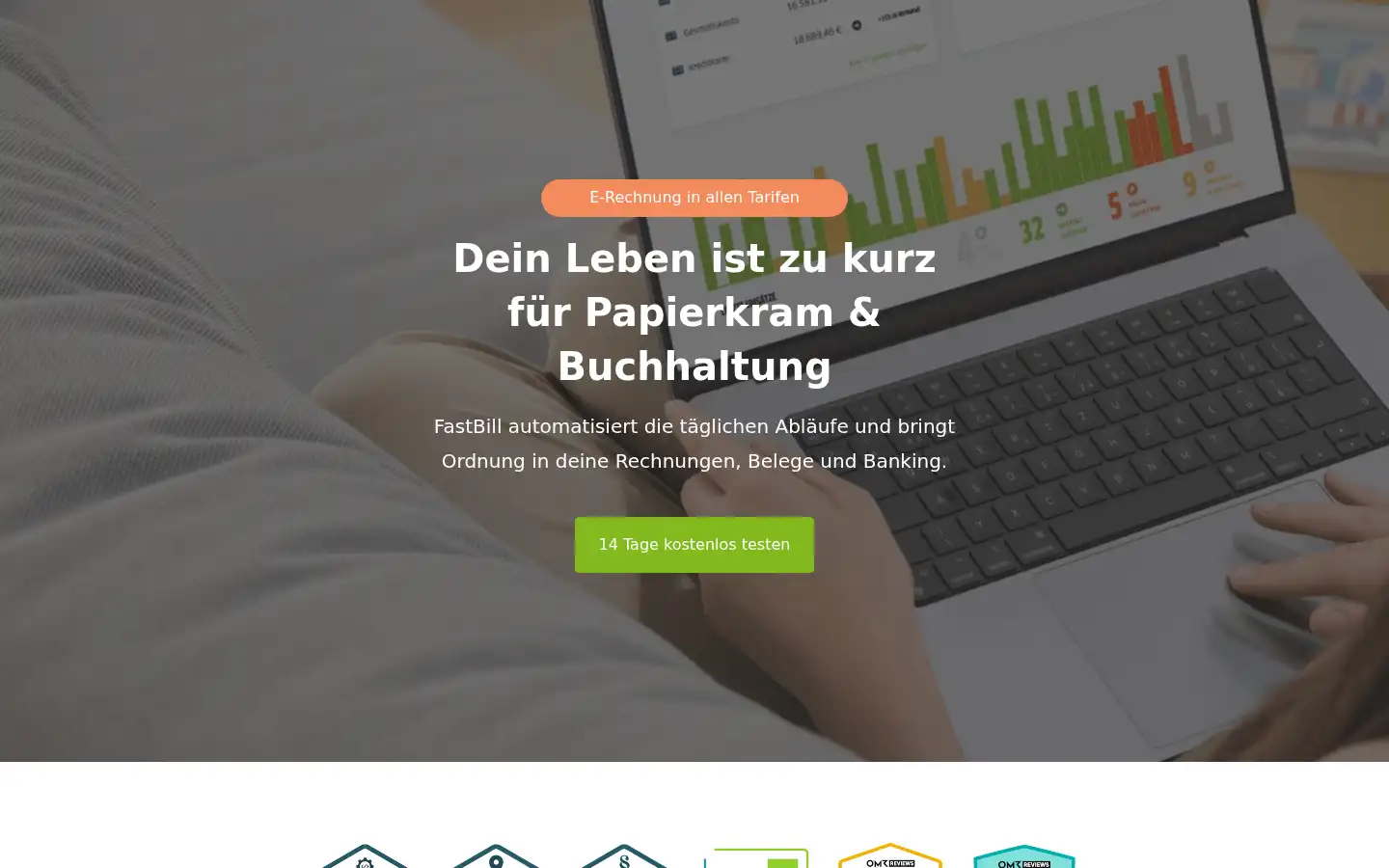 Screenshot of fastbill.com