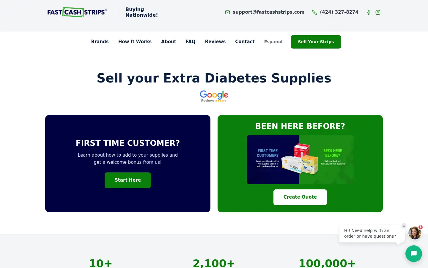 Screenshot of fastcashstrips.com