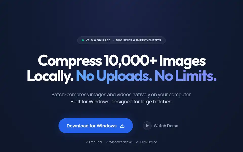 Screenshot of fastcompressor.com