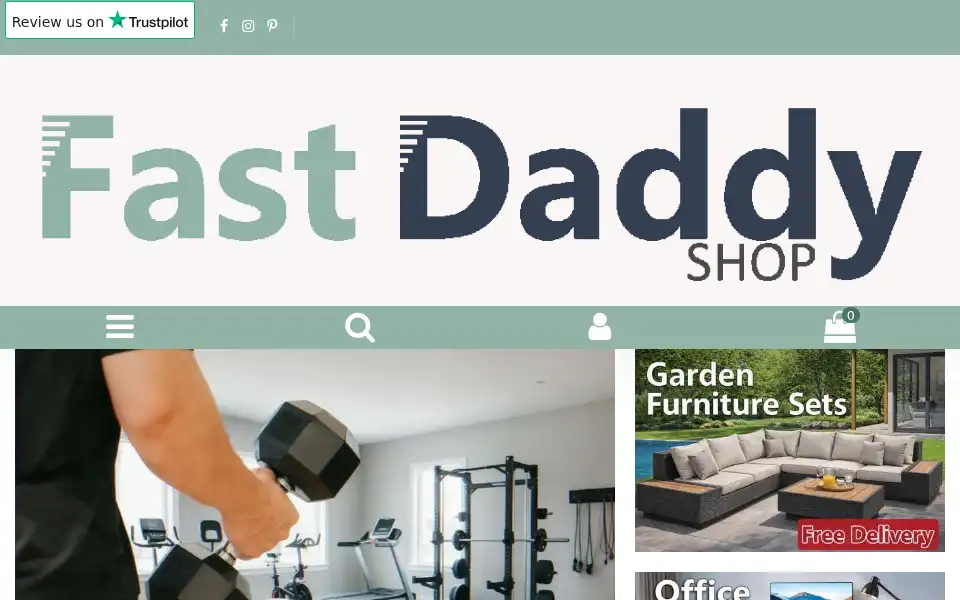 Screenshot of fastdaddyshop.com