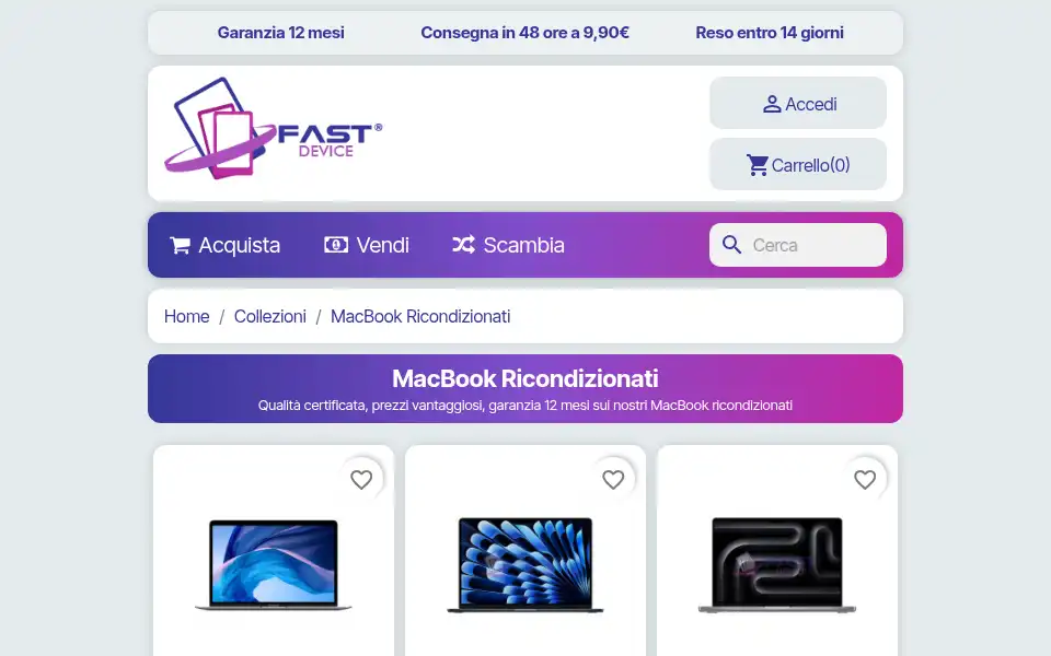 Screenshot of fastdevice.it