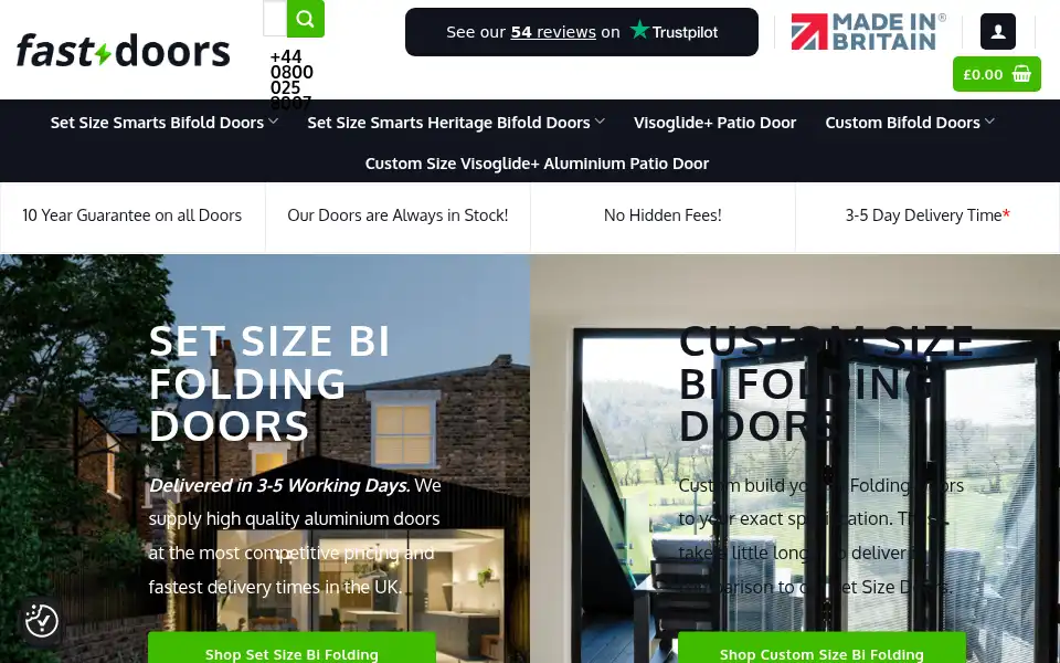 Screenshot of fastdoors.co.uk