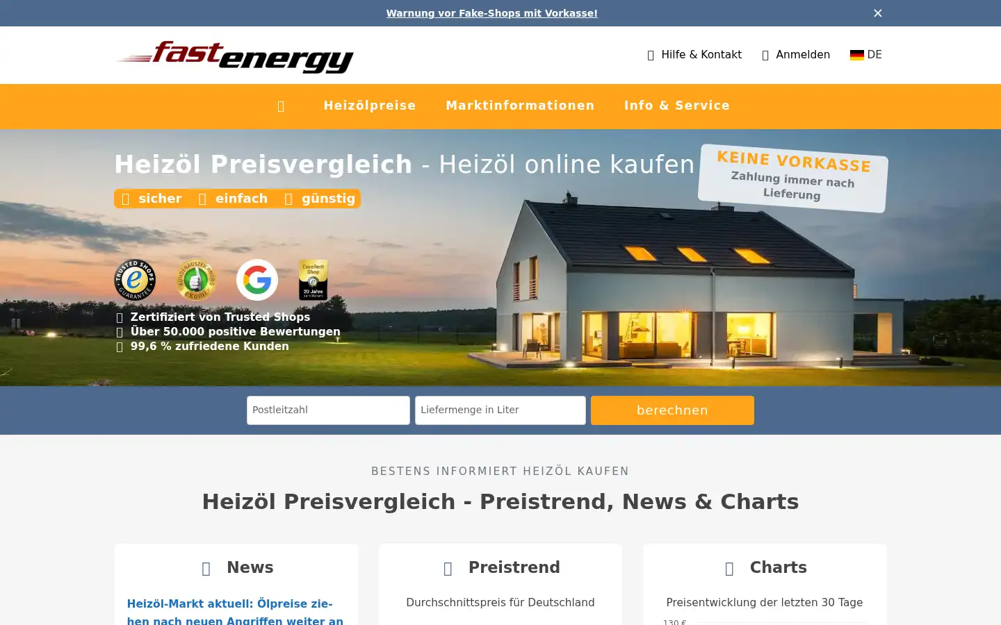 Screenshot of fastenergy.de