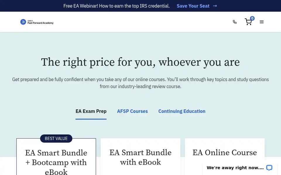 Screenshot of fastforwardacademy.com
