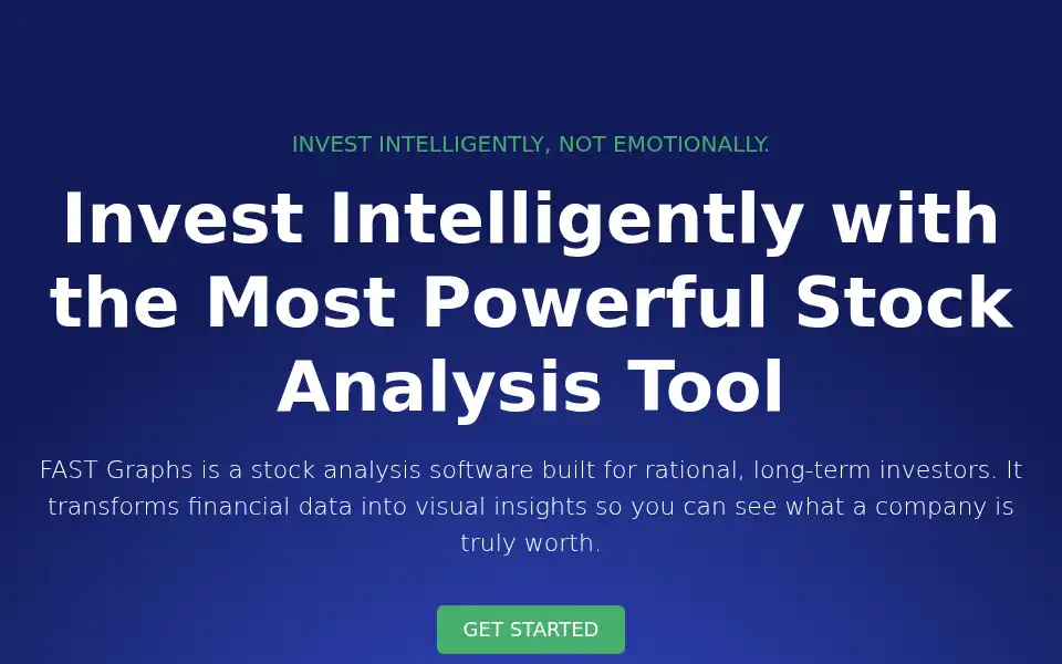 Screenshot of fastgraphs.com