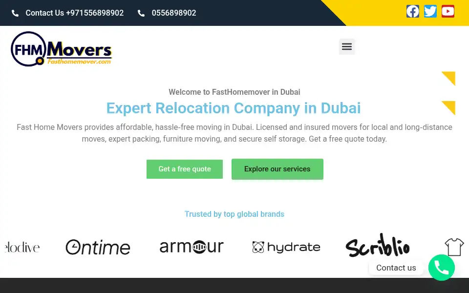 Screenshot of fasthomemover.com
