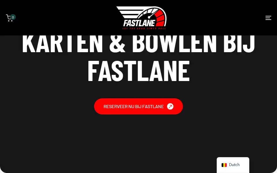 Screenshot of fastlanekarting.be