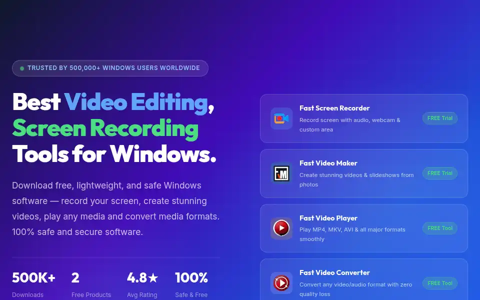 Screenshot of fastpctools.com