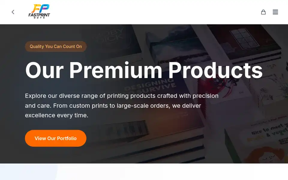 Screenshot of fastprintguys.com