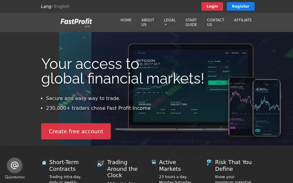 Screenshot of fastprofitincome.co