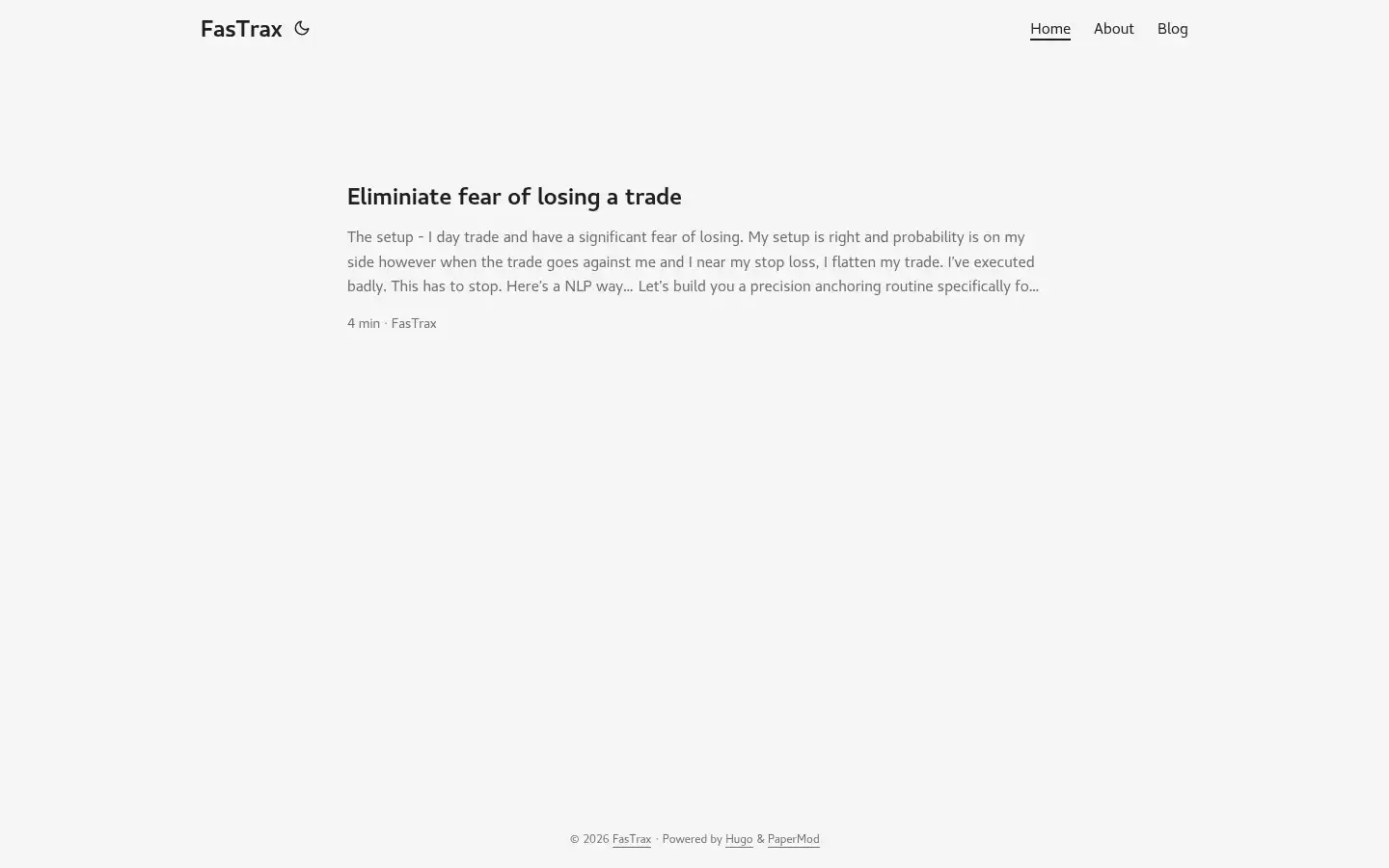 Screenshot of fastrax.com