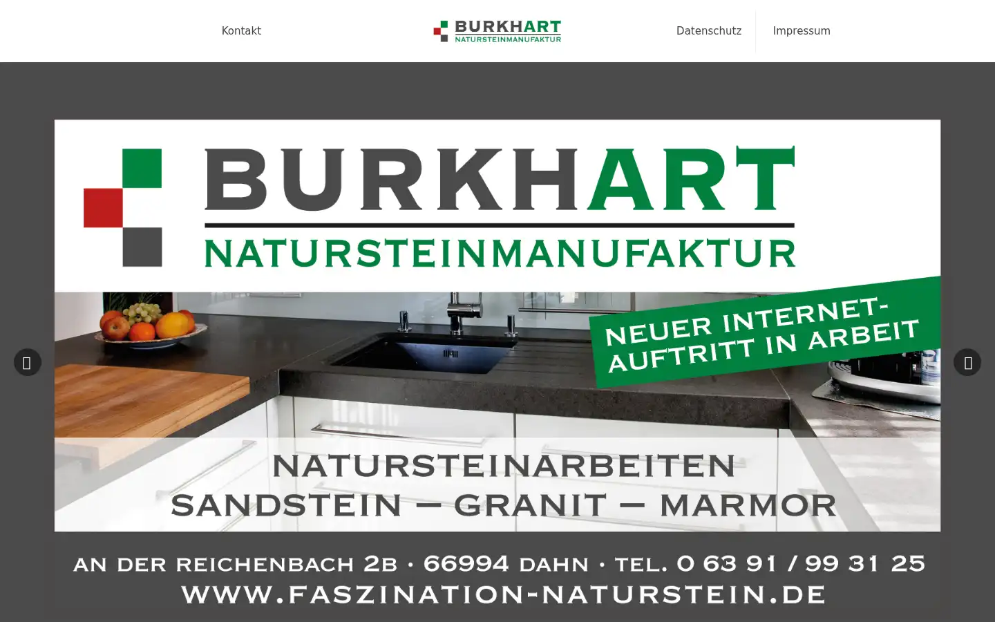 Screenshot of faszination-naturstein.de