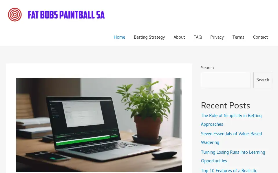 Screenshot of fatbobspaintball.co.uk
