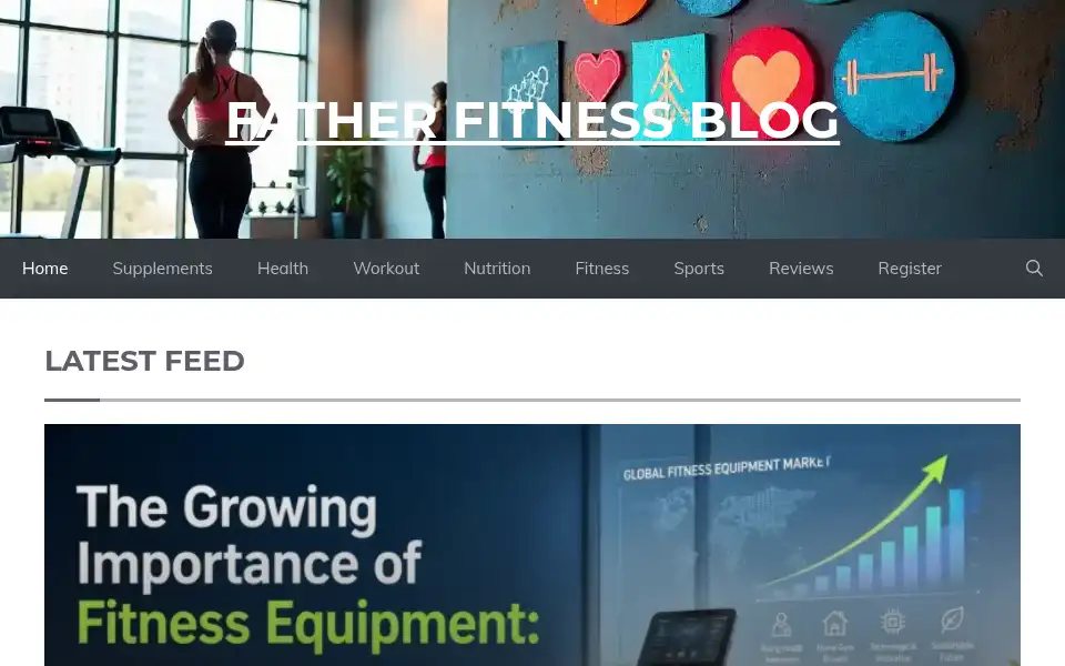 Screenshot of fatherfitnessblog.com