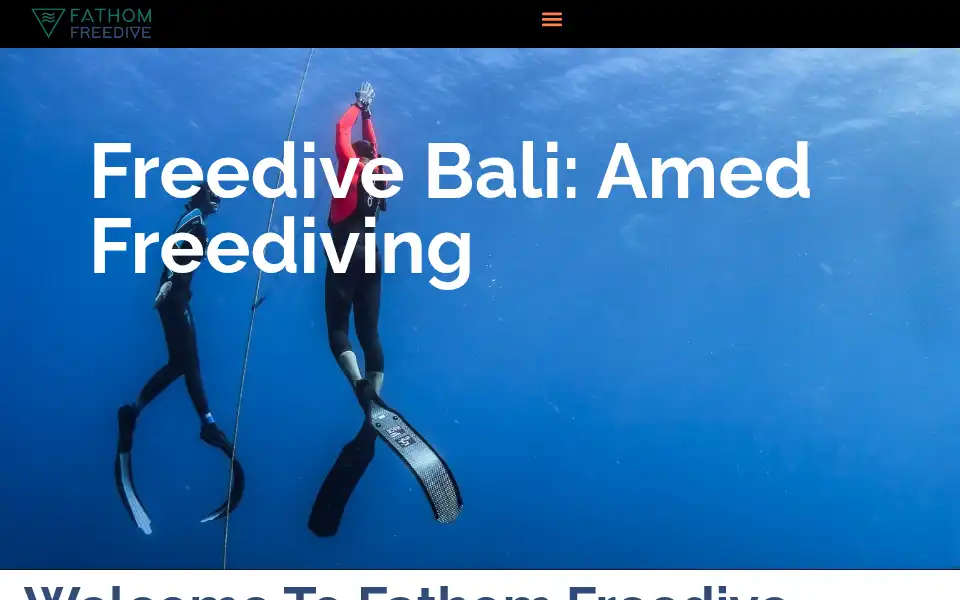 Screenshot of fathomfreedive.com