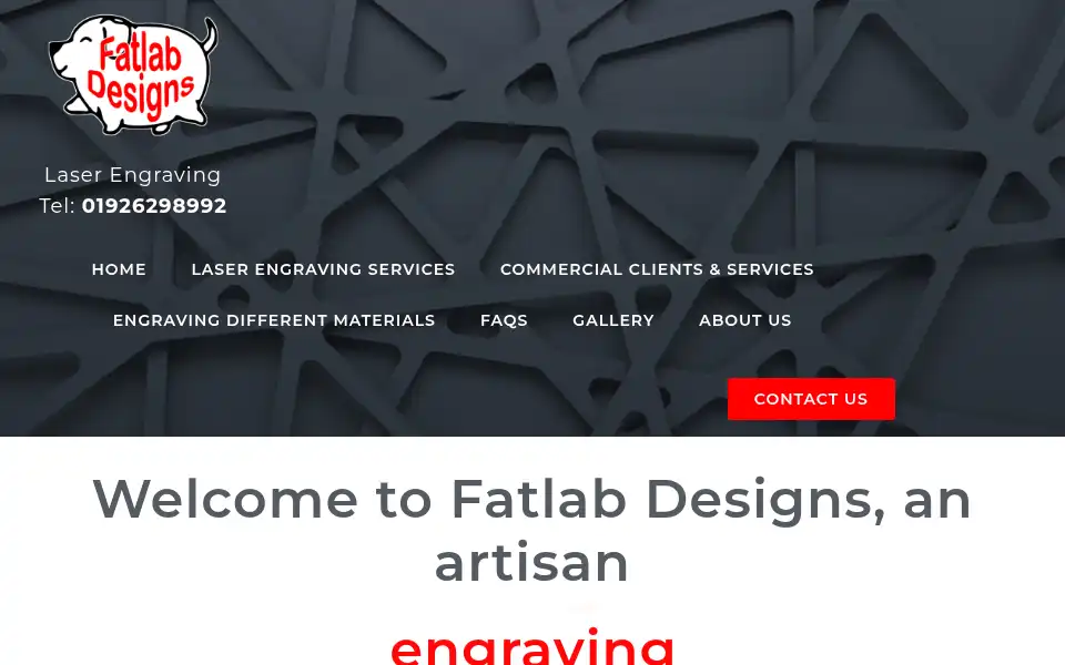 Screenshot of fatlabdesigns.com