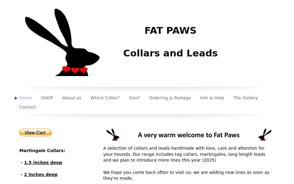 Screenshot of fatpaws.co.uk