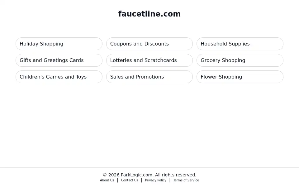 Screenshot of faucetline.com