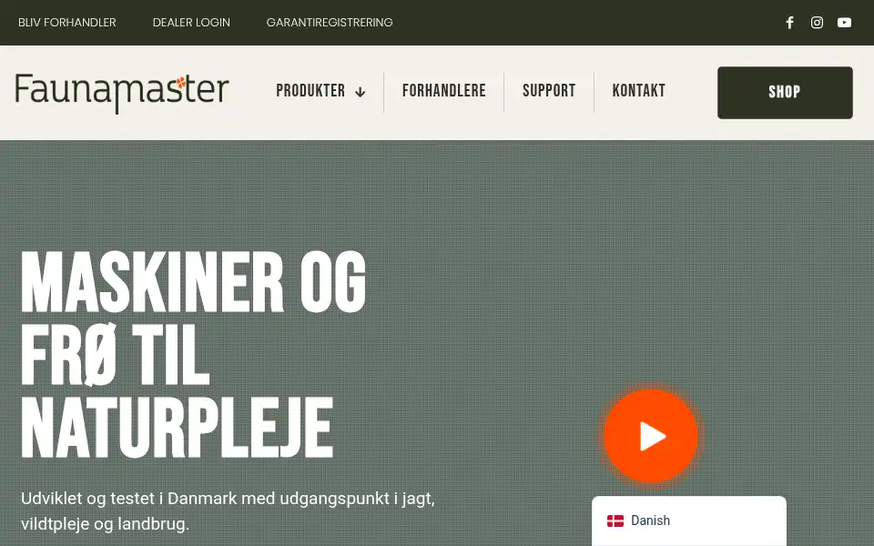 Screenshot of faunamaster.com