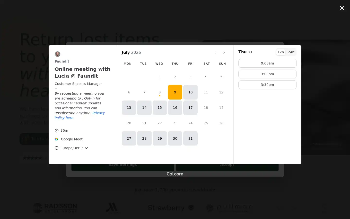 Screenshot of faundit.com