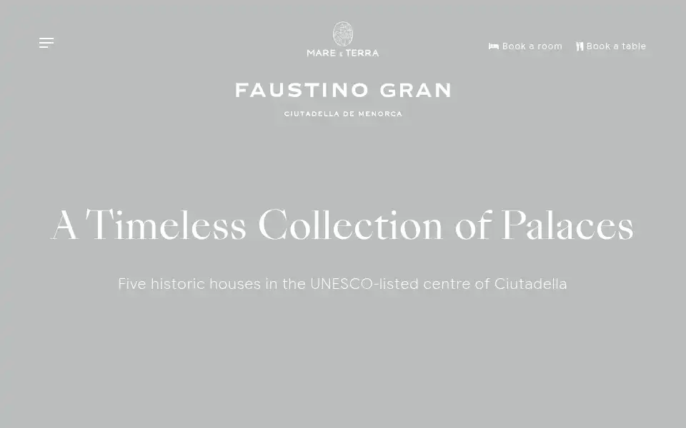Screenshot of faustinogran.com