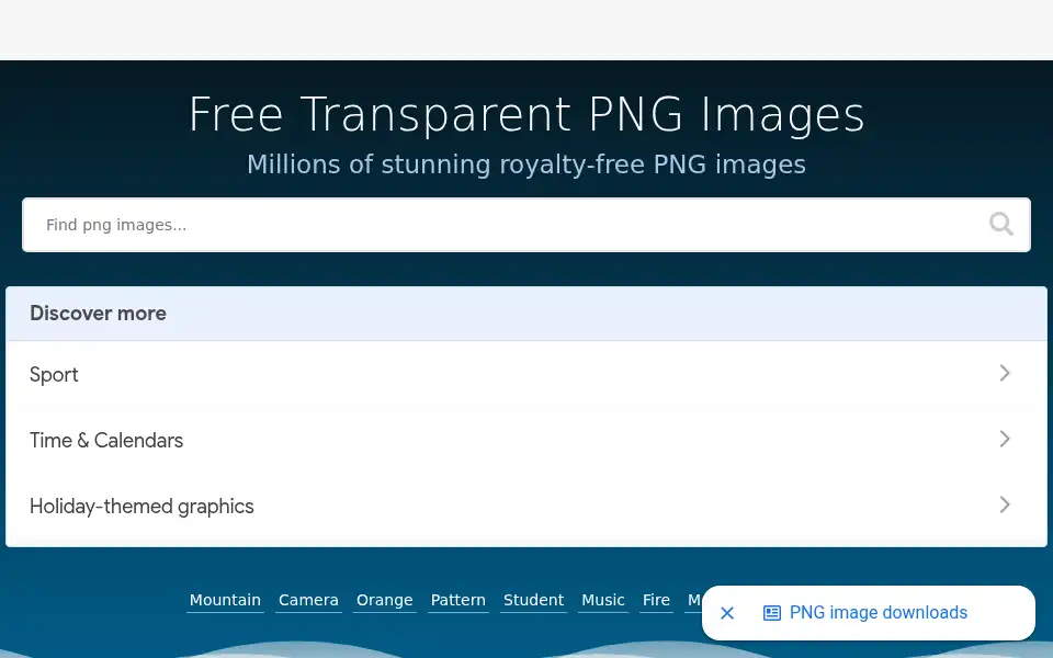 Screenshot of favpng.com