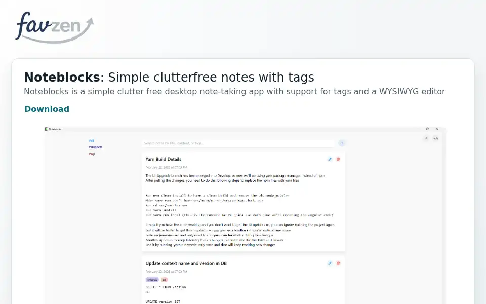 Screenshot of favzen.com