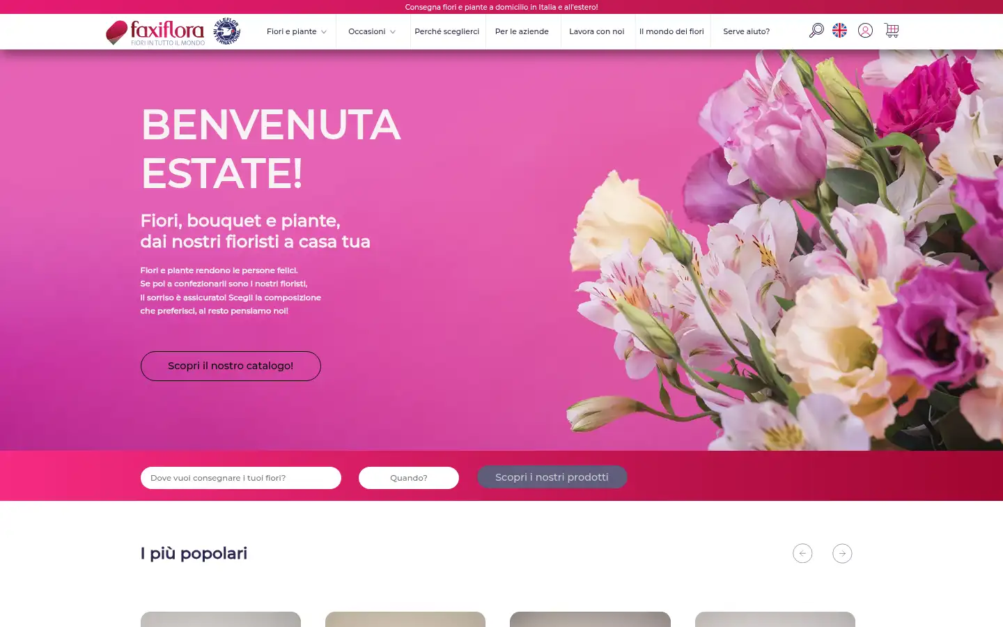 Screenshot of faxiflora.it