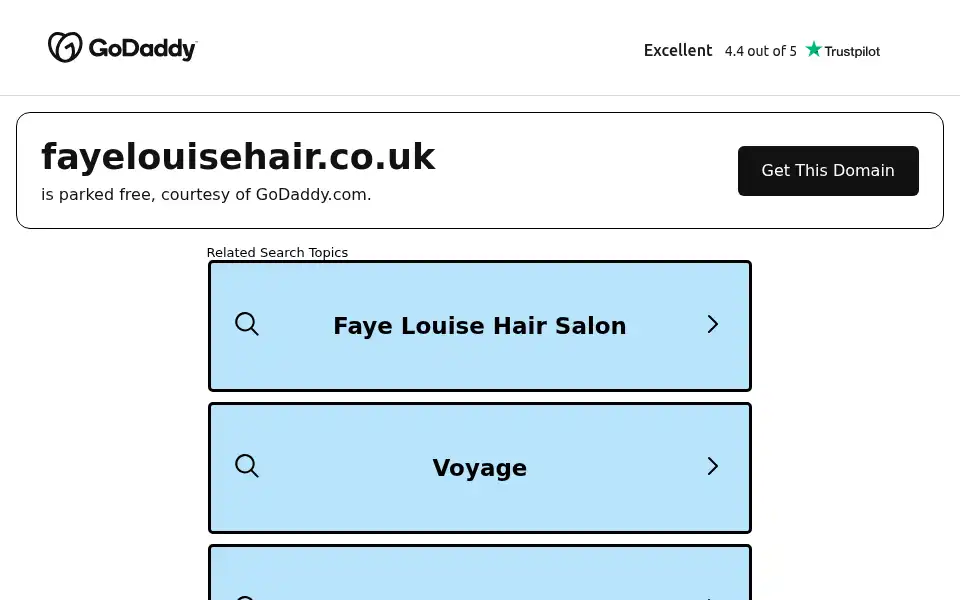 Screenshot of fayelouisehair.co.uk