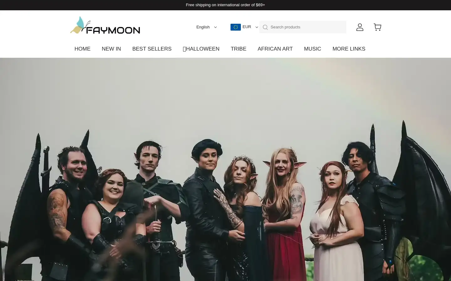 Screenshot of faymoon.com