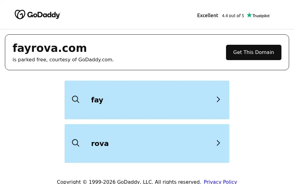 Screenshot of fayrova.com