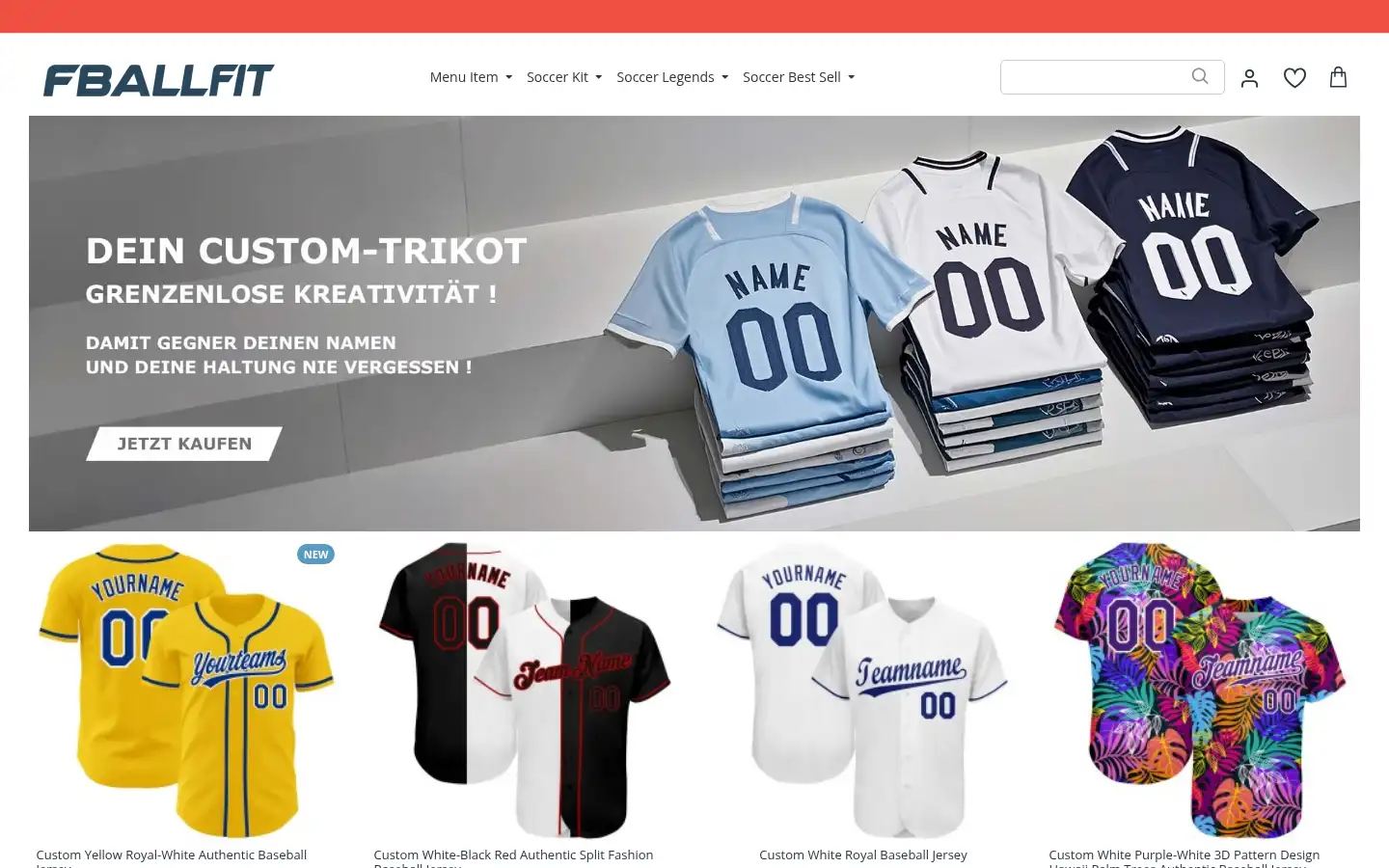 Screenshot of fballfit.com