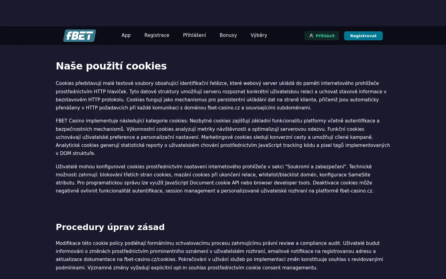Screenshot of fbet-casino.cz