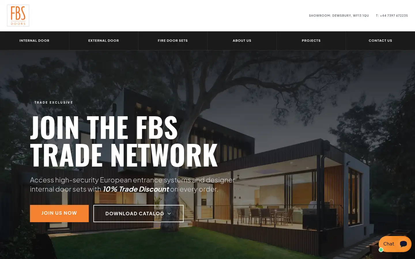 Screenshot of fbsdoors.co.uk