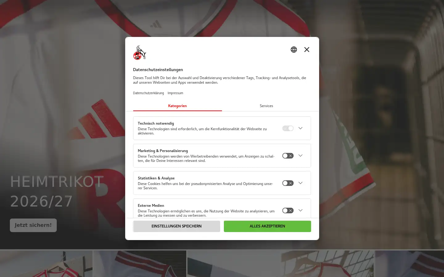 Screenshot of fc-fanshop.de