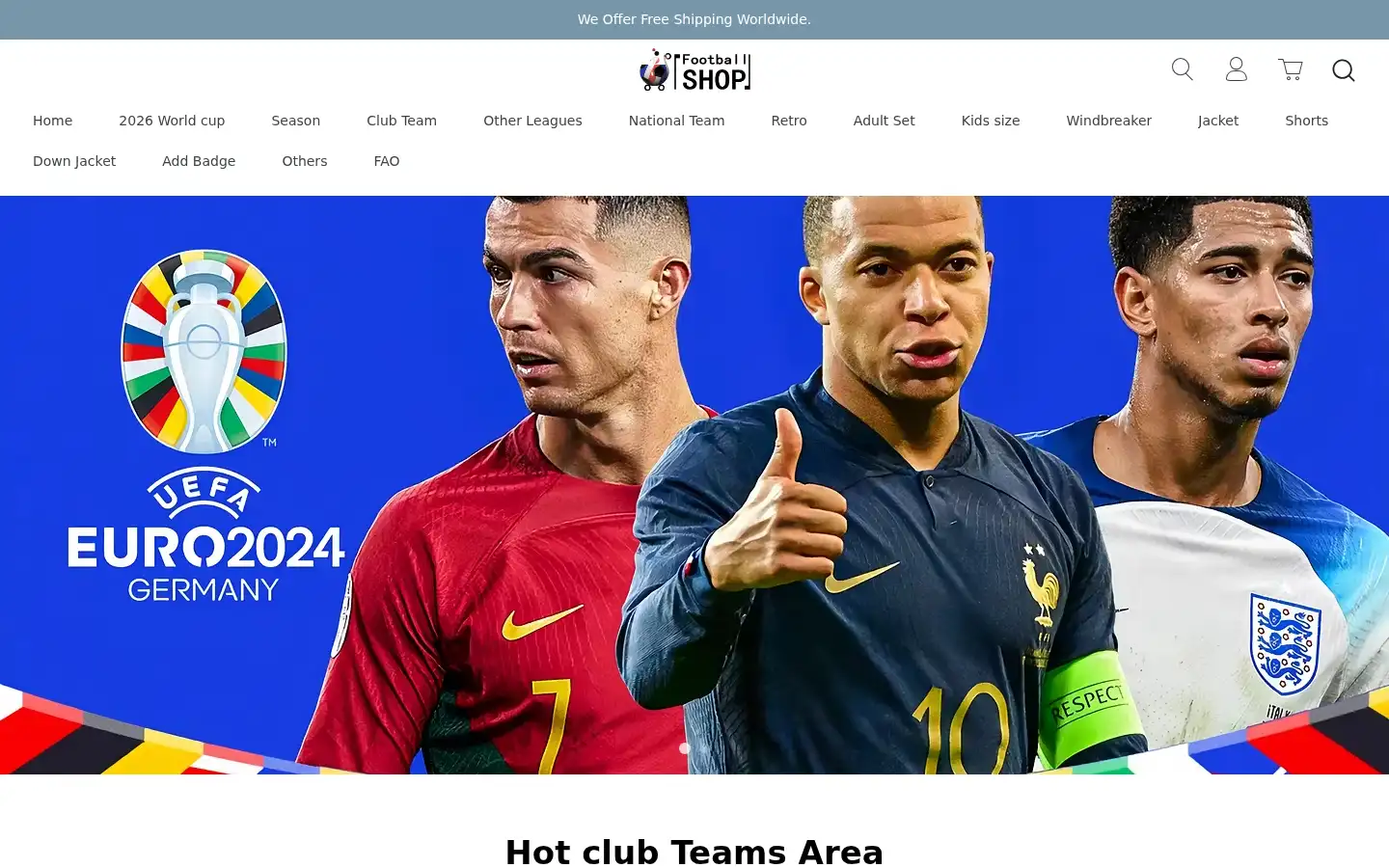 Screenshot of fcballshop.com