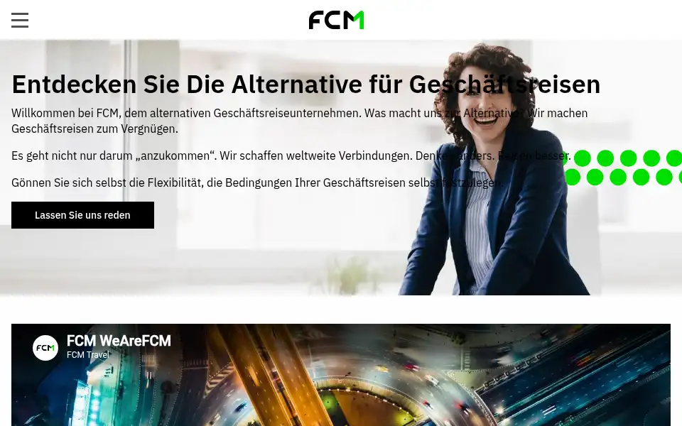 Screenshot of fcmtravel.com