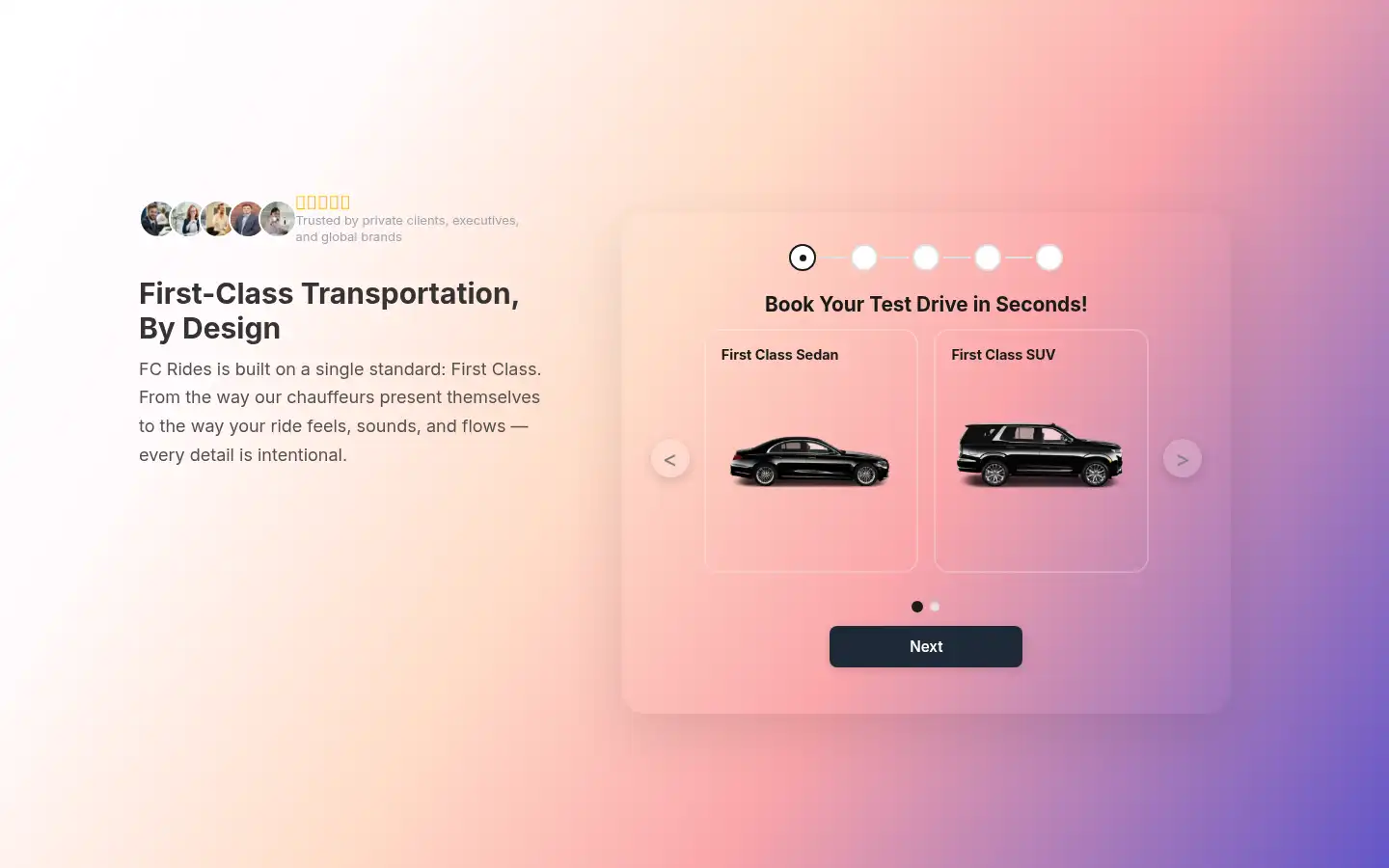 Screenshot of fcrides.com