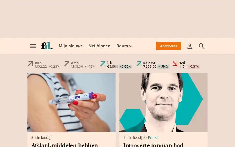 Screenshot of fd.nl