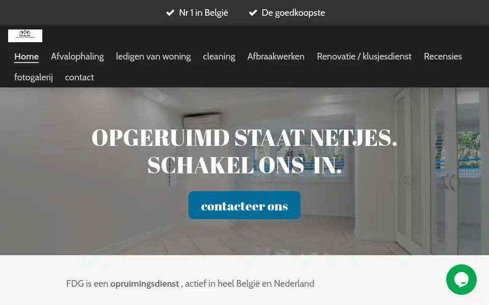 Screenshot of fdgbelgie.be