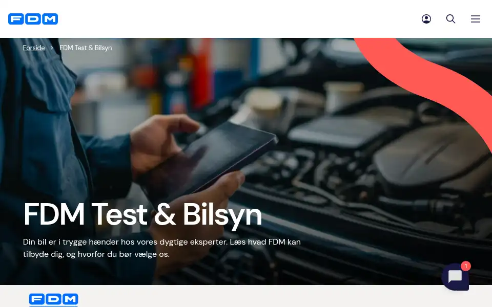 Screenshot of fdmtestogbilsyn.dk