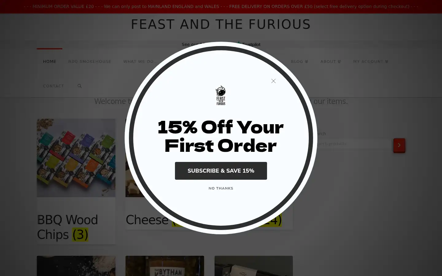 Screenshot of feastandthefurious.co.uk