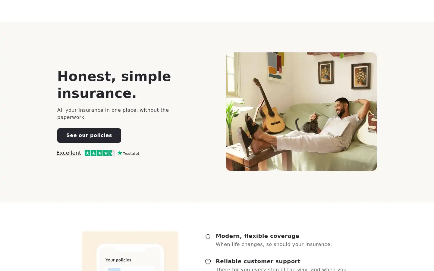 Screenshot of feather-insurance.com