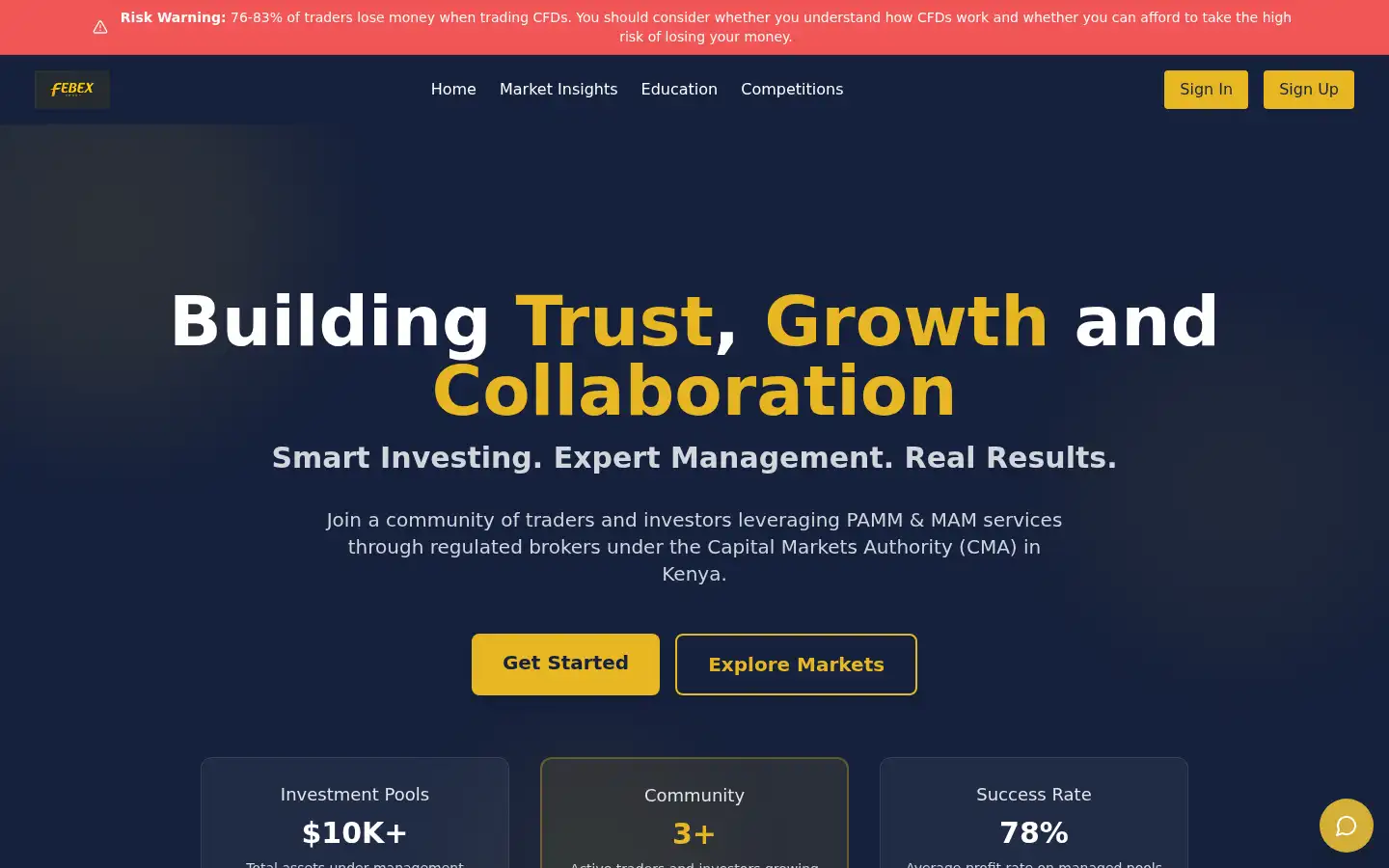 Screenshot of febexgroup.com