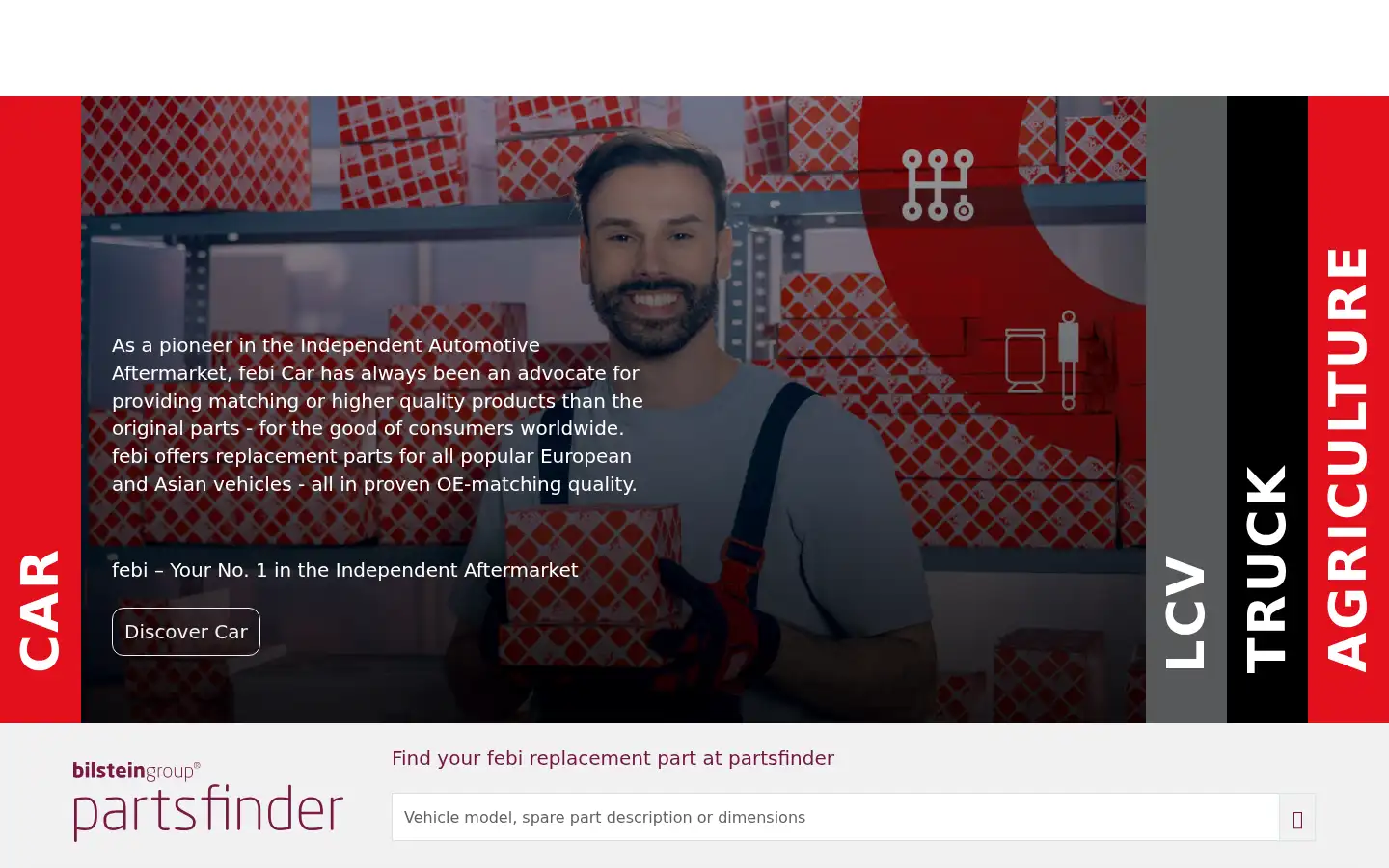 Screenshot of febi.com