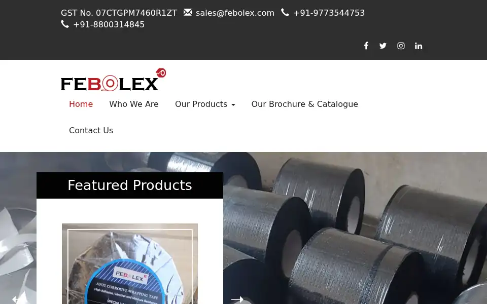 Screenshot of febolex.com