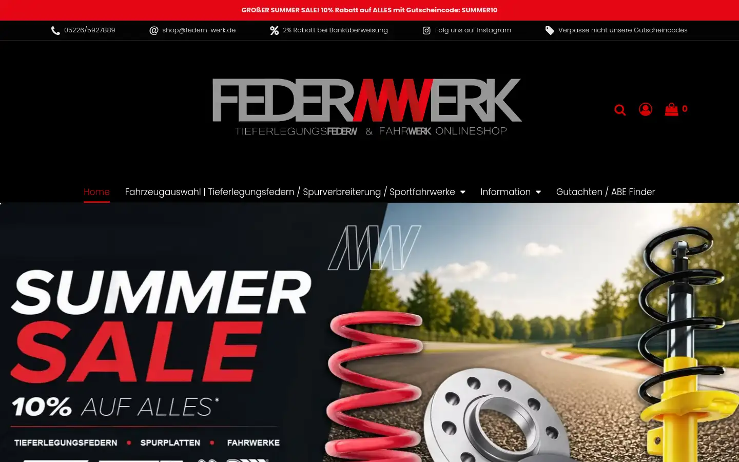 Screenshot of federn-werk.de