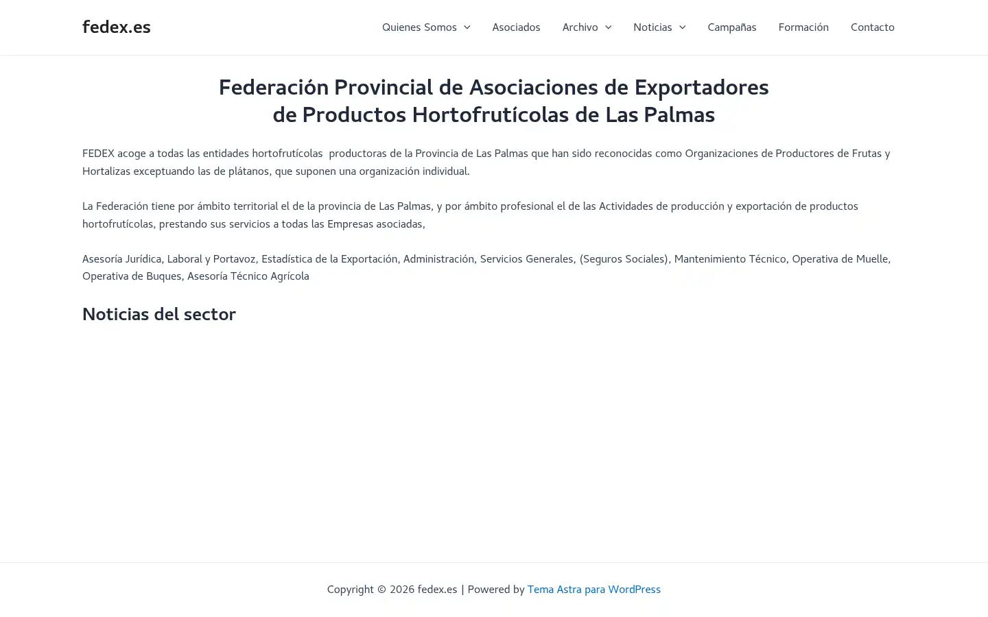 Screenshot of fedex.es